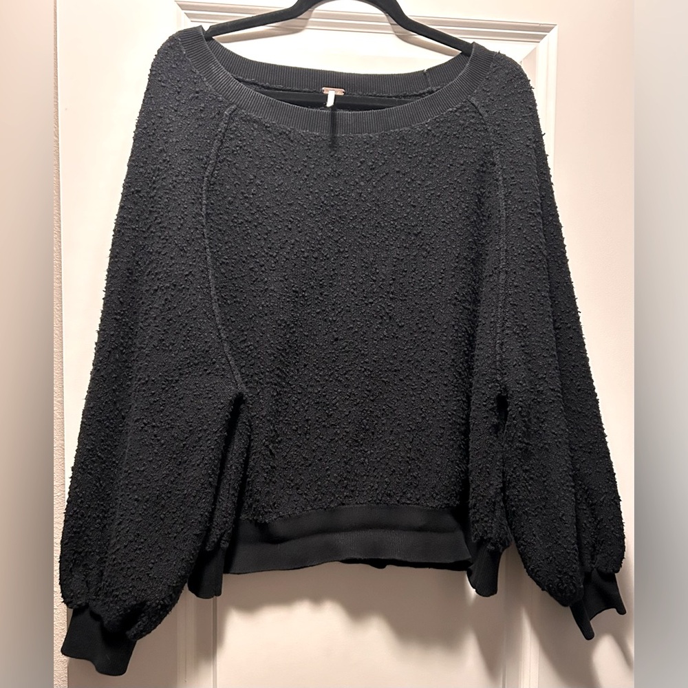 Free People “Found my friend” textured sweater